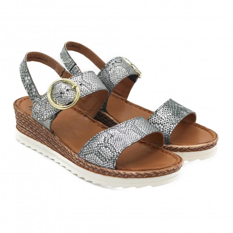 zerimar shoes Sandalias con hebilla de piel modelo SITEA Envío gratis