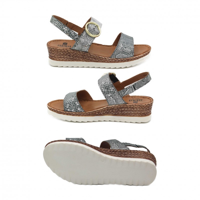 zerimar shoes Sandalias con hebilla de piel modelo SITEA Envío gratis