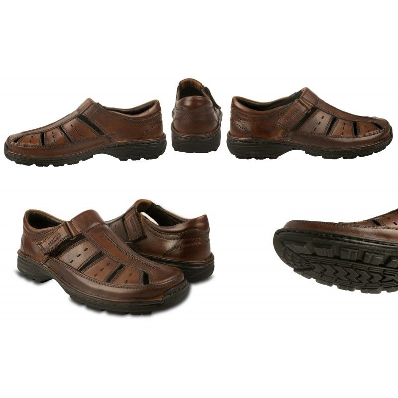zerimar shoes Sandalias de hombre de piel de trekking o senderismo Promoción por tiempo limitado