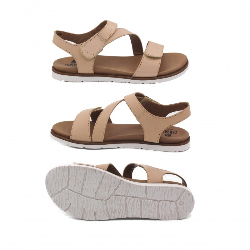 zerimar shoes Sandalias planas de piel modelo FAHAR Superdescuento