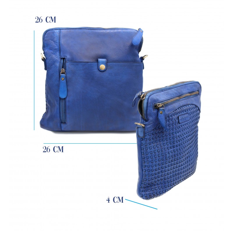 zerimar shoes Bolso de piel trenzado 26x26x4 cm Liquidación