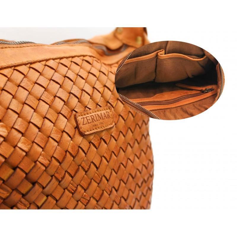 zerimar shoes Bolso de piel trenzado 36x26x6 cm Envío internacional gratuito