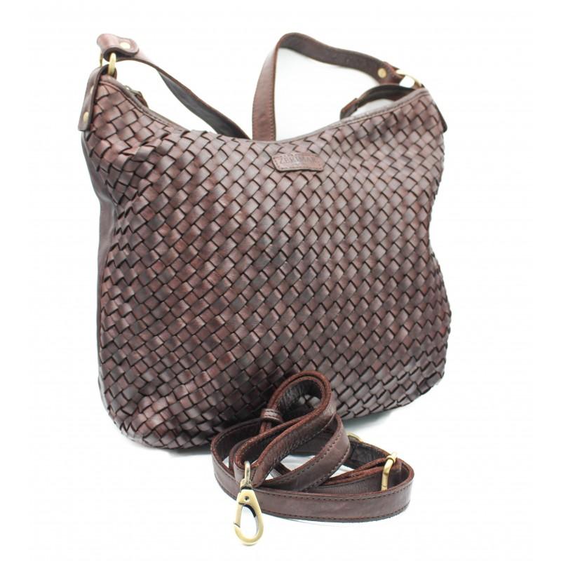 zerimar shoes Bolso de piel trenzado 38x28x10 cm Limitado a 3 días