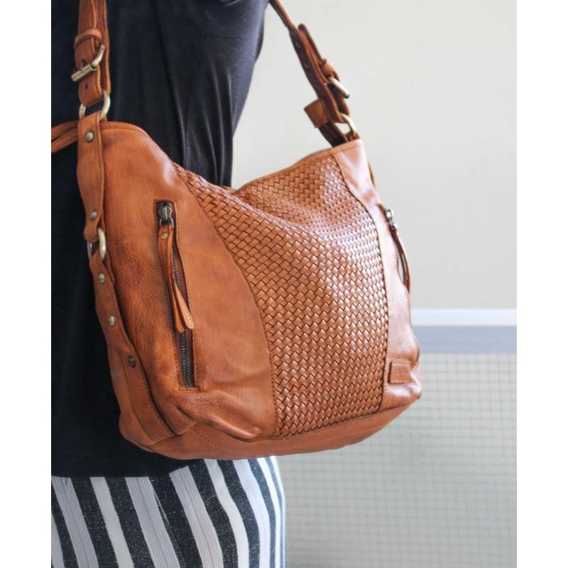 zerimar shoes Bolso de piel trenzado 38x26x10 cm Ahorra y exporta
