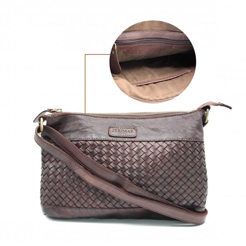 zerimar shoes Bolso de piel trenzado 31x20x4 cm Precios de Black Friday