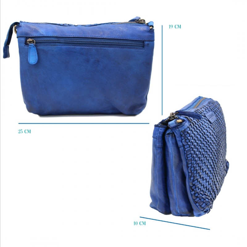 zerimar shoes Bolso de piel trenzado 25x19x10 cm En oferta