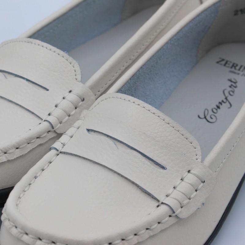 zerimar shoes Mocasines de piel con suela negra Precio ultrabajo