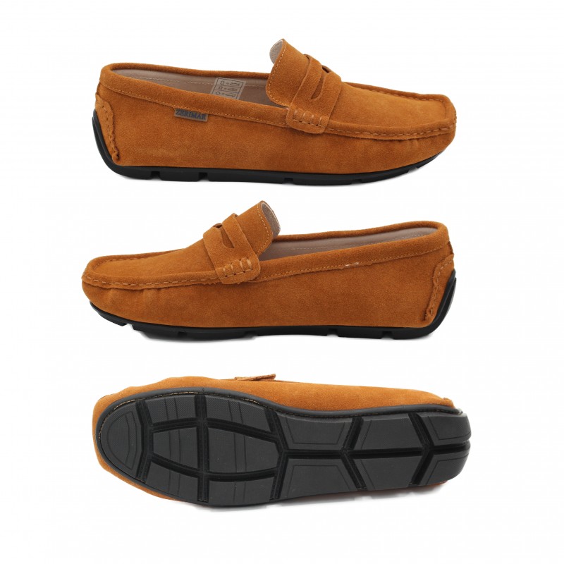 zerimar shoes Mocasines de ante natural con antifaz modelo BONNY 2025