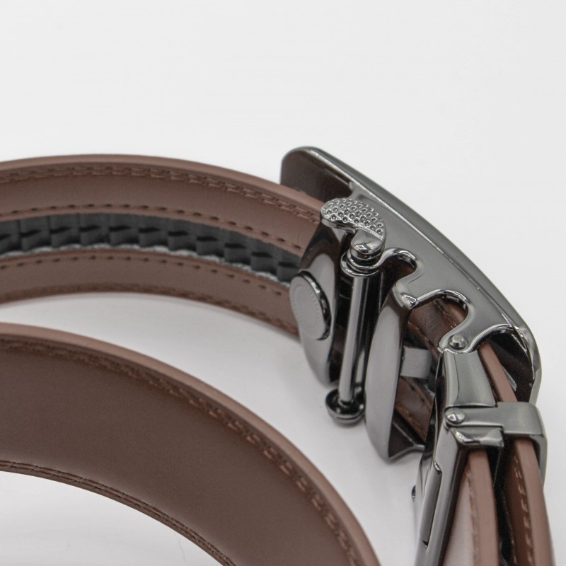 zerimar shoes Cinturón de piel con hebilla automatica modelo TRENO Rebajas baratas