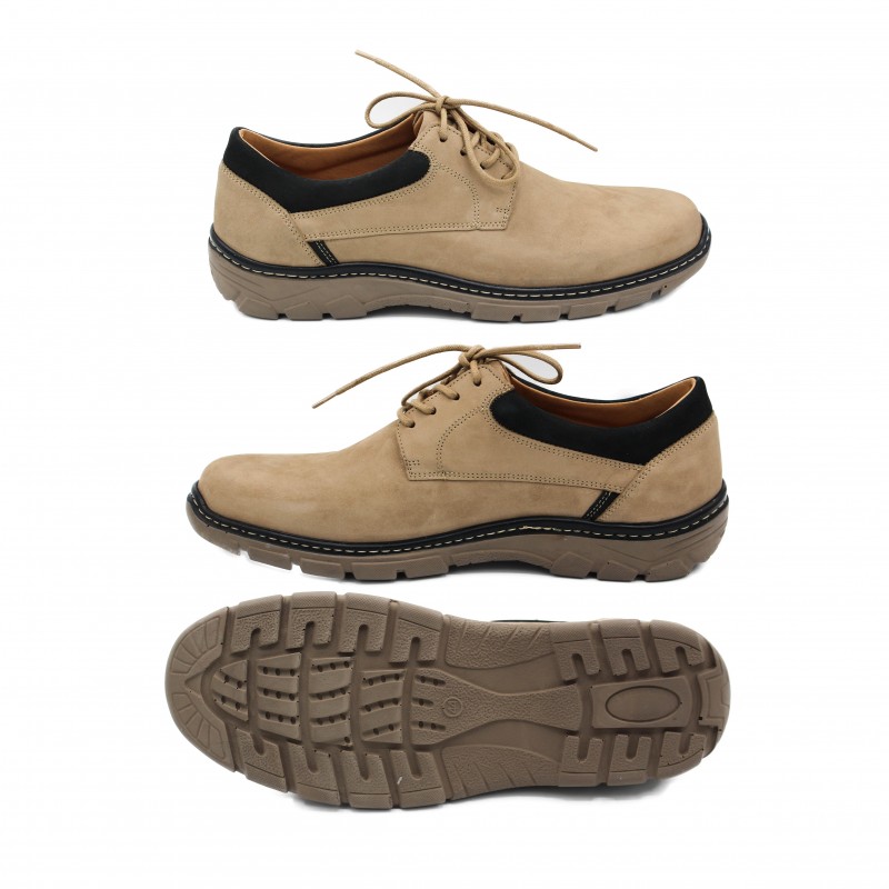 zerimar shoes Zapatos de piel 2 colores con cordones modelo BIONIO Rebajas de fábrica