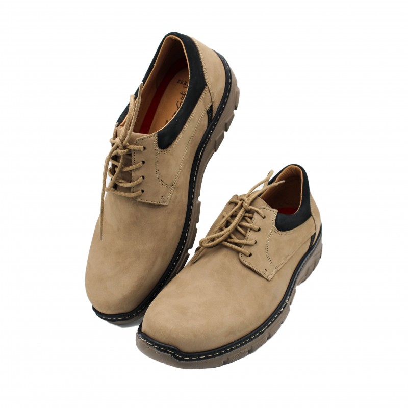 zerimar shoes Zapatos de piel 2 colores con cordones modelo BIONIO Rebajas de fábrica