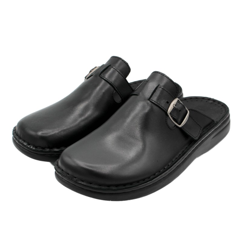 zerimar shoes Zuecos de piel con hebilla modelo BOSTON Los más vendidos