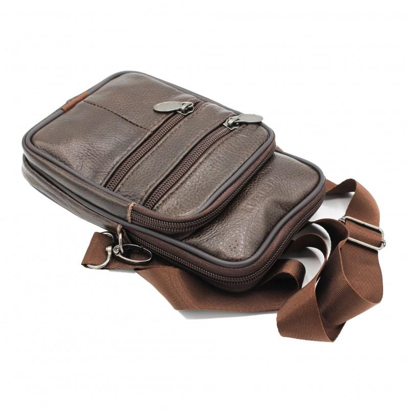 zerimar shoes Bolso bandolera de piel con asa y para cinturón 10x8 cm Solo queda un día