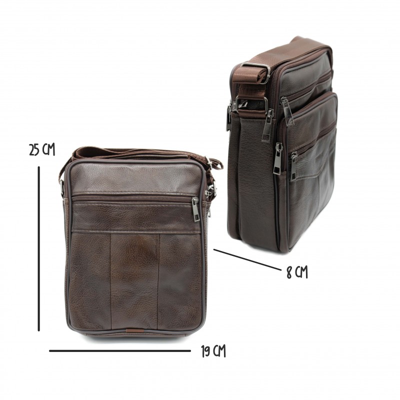 zerimar shoes Bolso bandolera de piel modelo CALATE 25x19x8 cm Superdescuento