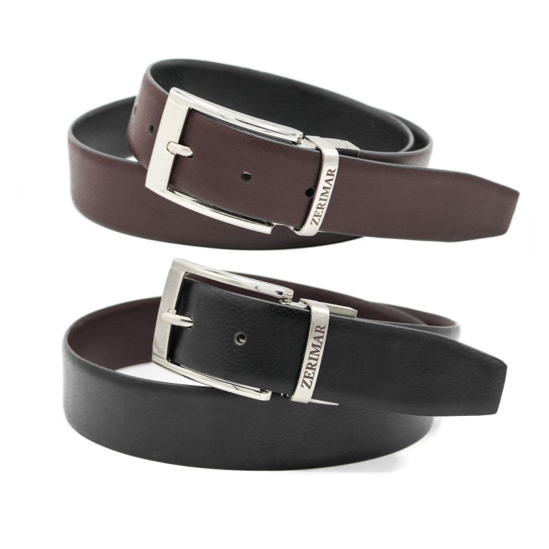 zerimar shoes Cinturón de piel 34 mm modelo reversible BHAIK Envío internacional gratuito