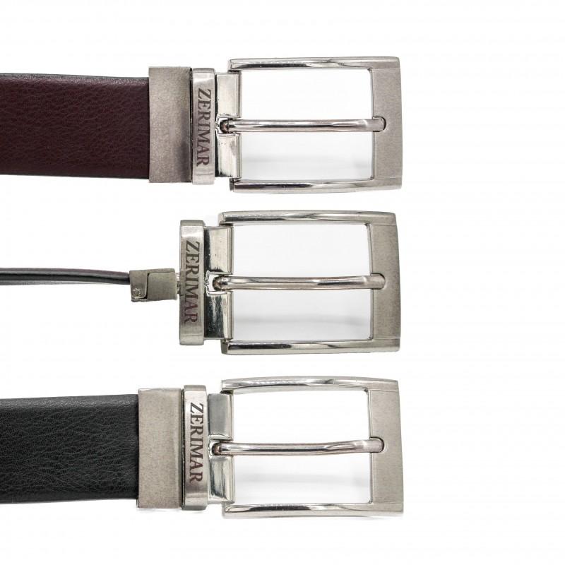 zerimar shoes Cinturón de piel 34 mm modelo reversible BHAIK Envío internacional gratuito