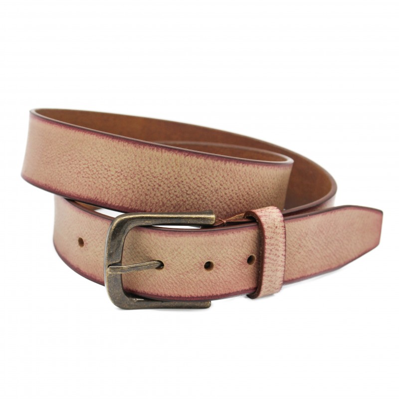 zerimar shoes Cinturón de piel con degradado 39 mm modelo NATURAL Libre de impuestos
