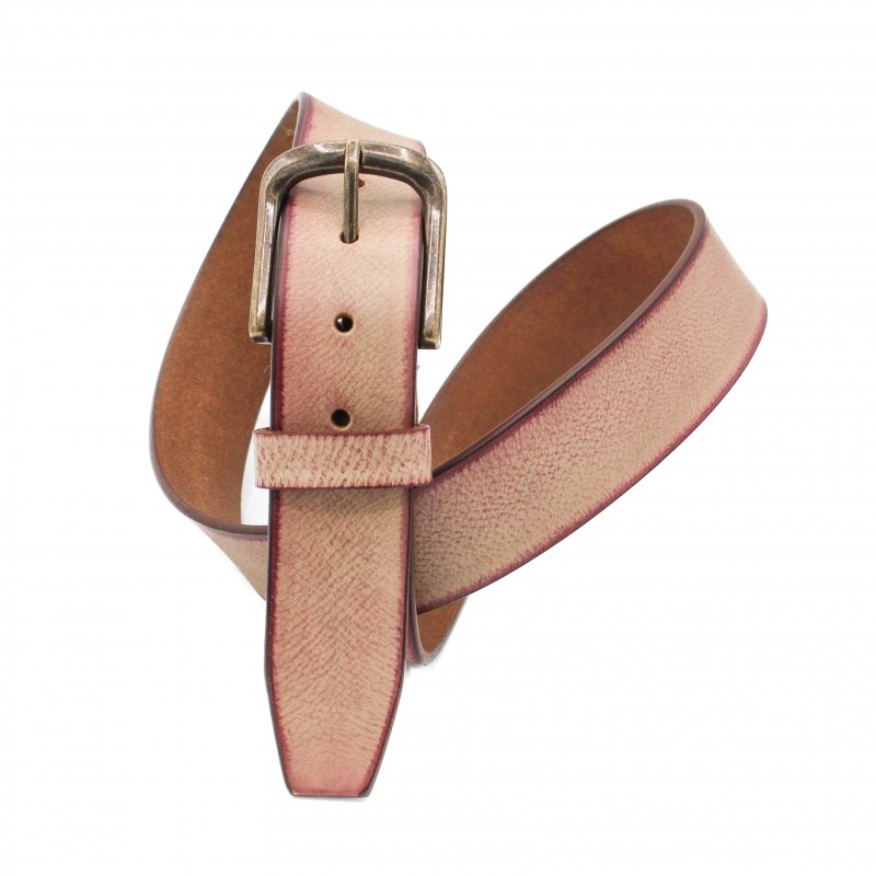 zerimar shoes Cinturón de piel con degradado 39 mm modelo NATURAL Libre de impuestos