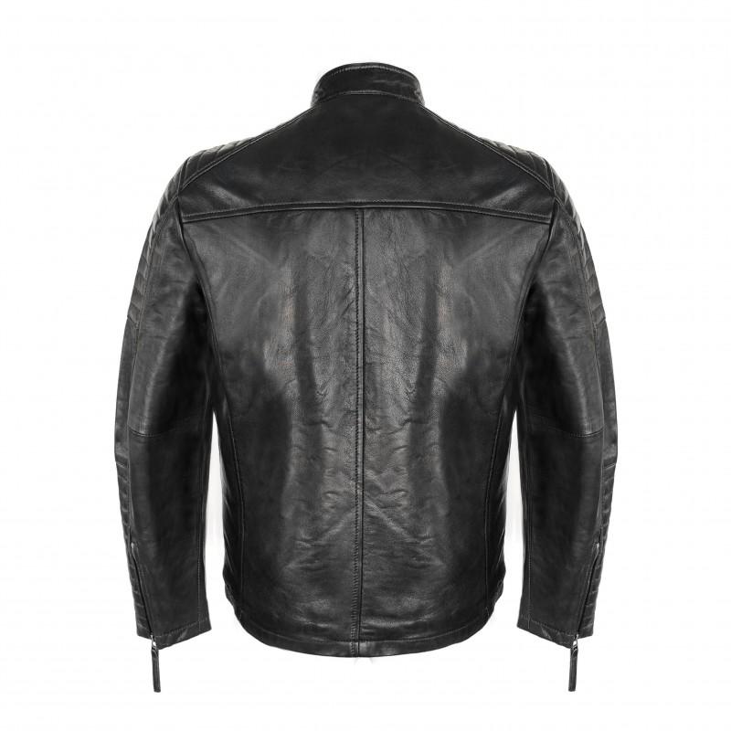zerimar shoes Chaqueta de piel con detalle relieve modelo NAVAR Descuento por venta flash