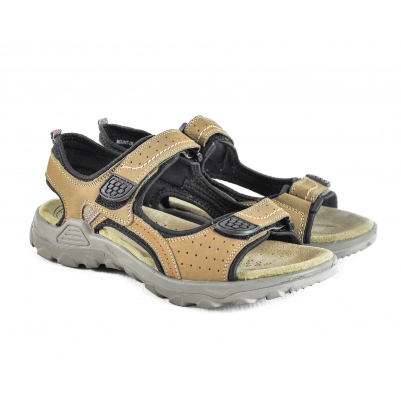 zerimar shoes Sandalias de piel MOUNTAIN con cierre de velcro En línea