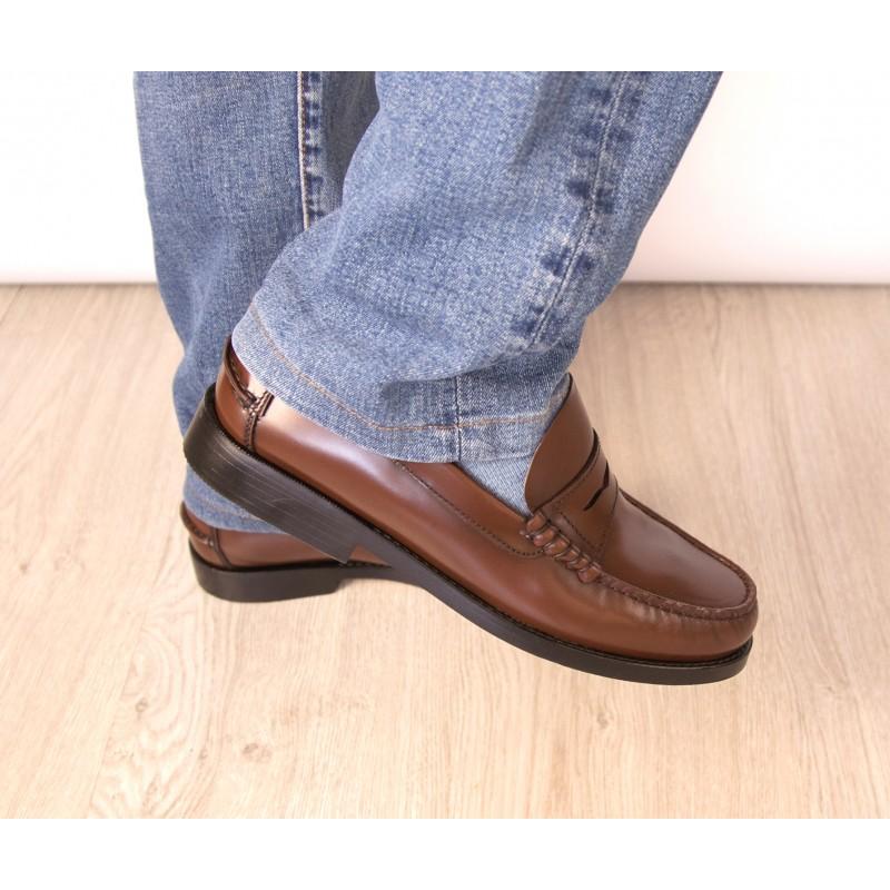 zerimar shoes Mocasines ultraligeros de hombre con antifaz burdeos Rebajas de fábrica