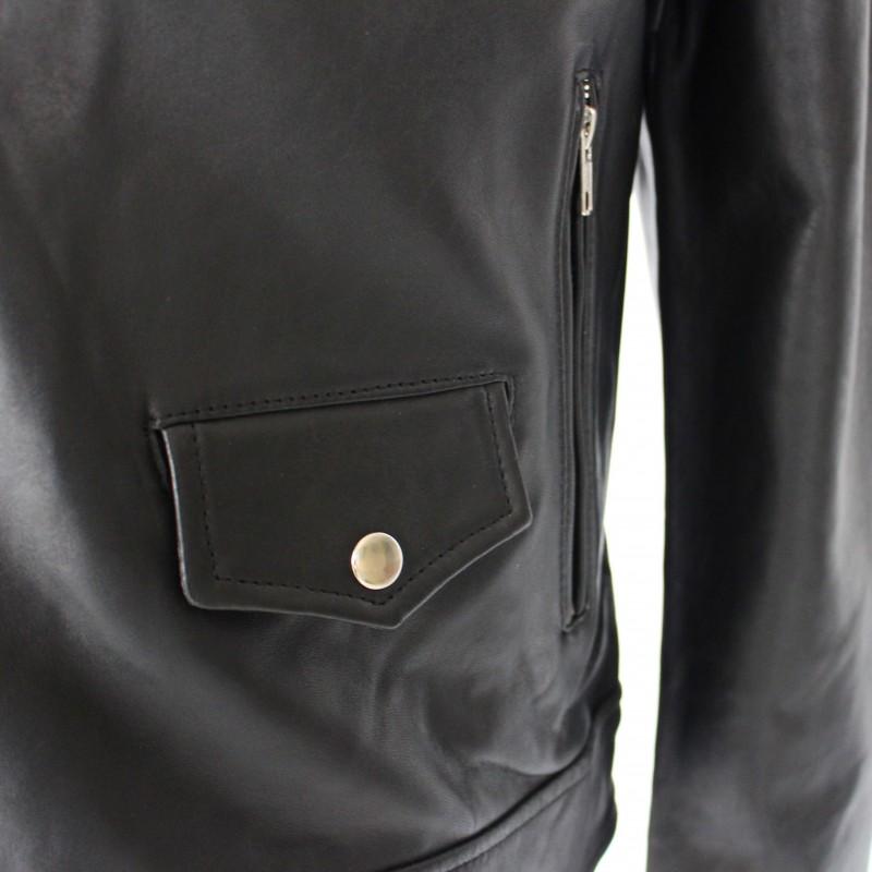 zerimar shoes Chaqueta heavy de piel con cremallera TAUMO Última moda