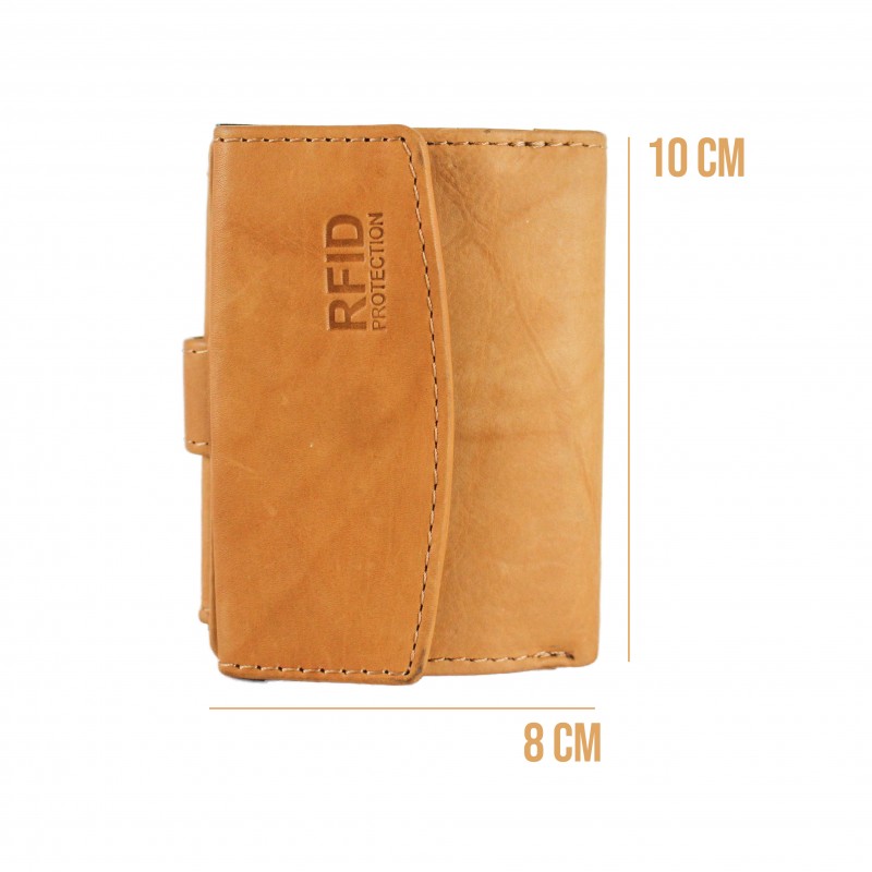zerimar shoes Cartera de piel con protección RFID para tarjetas 10x8x3 cm Ofertas de temporada