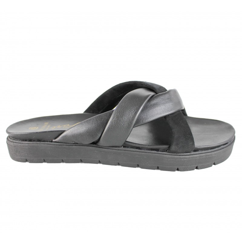 zerimar shoes Sandalias planas de piel combi modelo TRIADA Devoluciones gratuitas