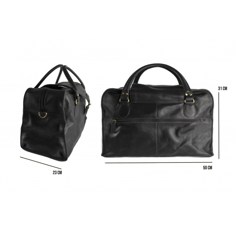 zerimar shoes Bolso de piel de viaje 50x31x23 cm MONDO Outlet
