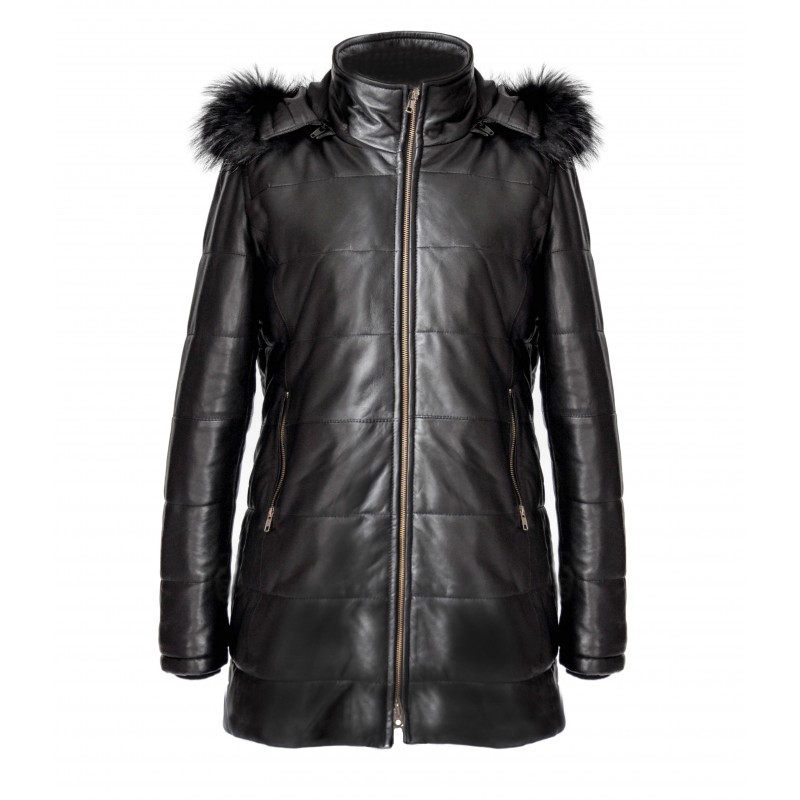 zerimar shoes Parka con capucha de zorro modelo PEPPER En oferta