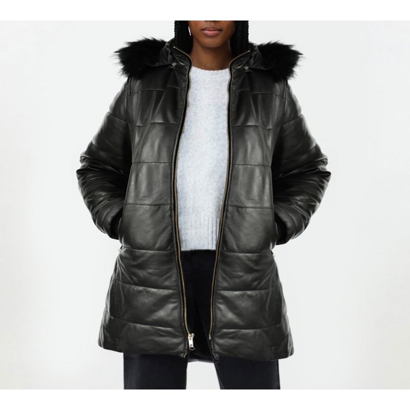 zerimar shoes Parka con capucha de zorro modelo PEPPER En oferta