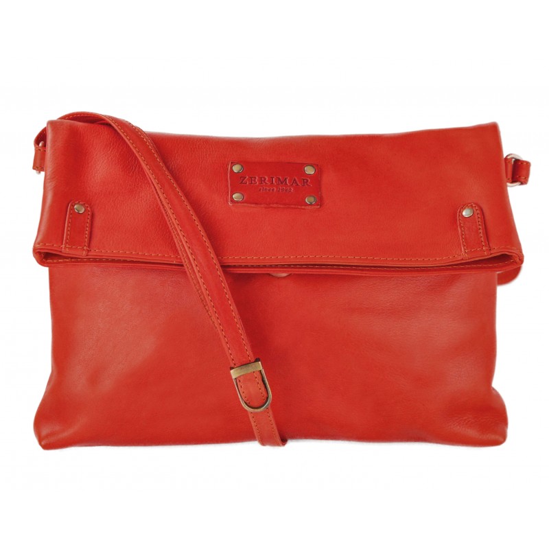 zerimar shoes Bolso de piel con solapa y doble imán EKKO 29x20x4 cm Tienda