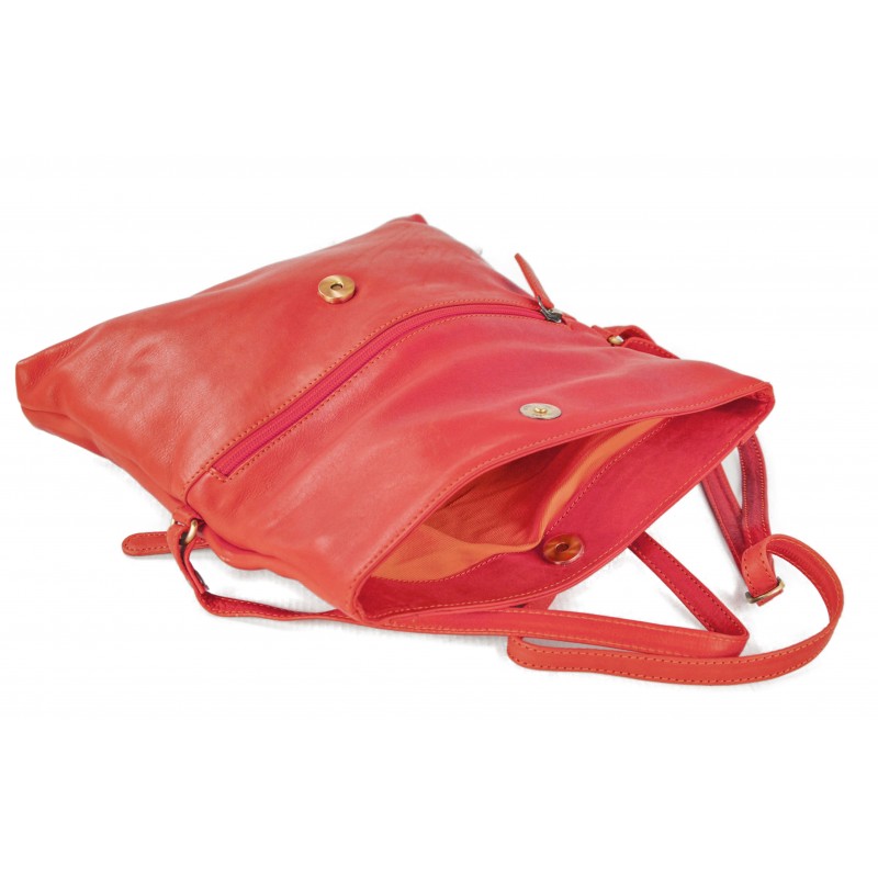 zerimar shoes Bolso de piel con solapa y doble imán EKKO 29x20x4 cm Tienda