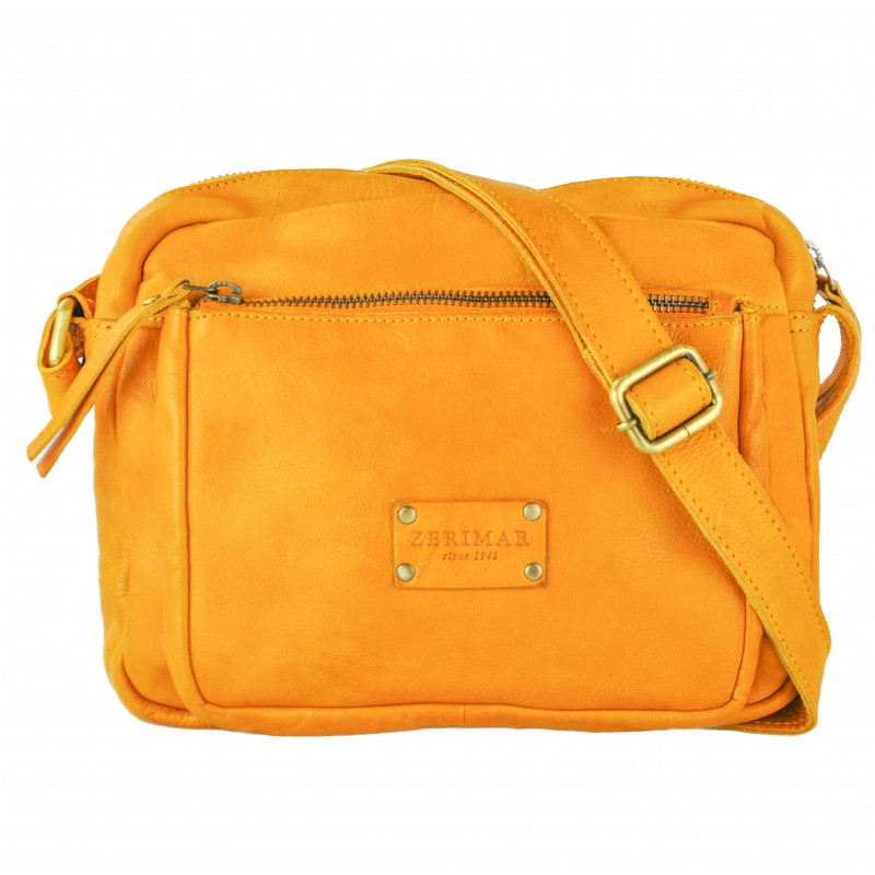 zerimar shoes Bolso de piel con multicremallera JAYCE 30x24x8 cm Liquidación