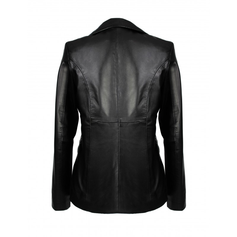 zerimar shoes Blazer de piel abotonada estilo elegante Liquidación