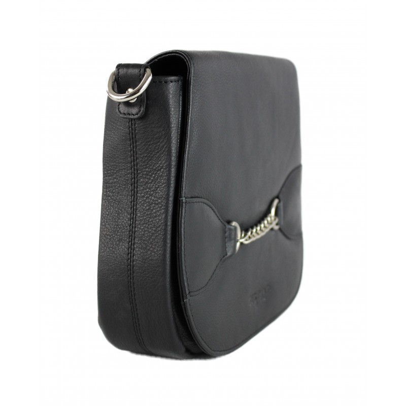 zerimar shoes Bolso bandolera de piel detalle cadena 24x5x21 cm Envío internacional gratuito