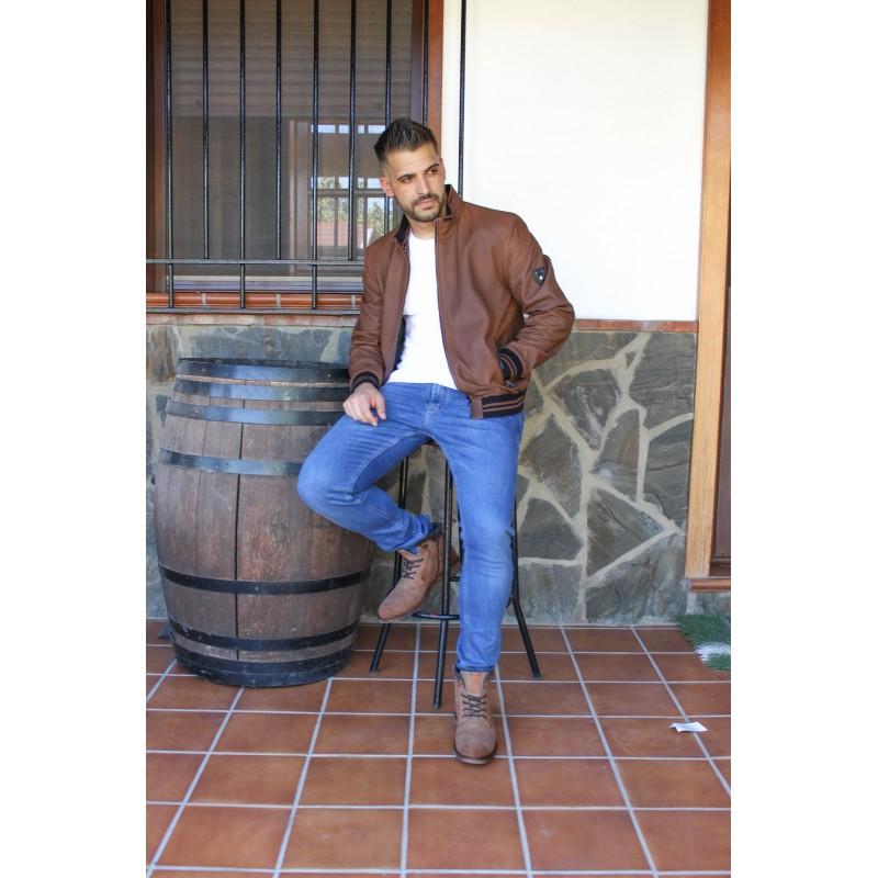 zerimar shoes Chaqueta de cuero perforada modelo ITALIA Limitado a 3 días