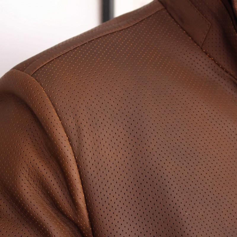zerimar shoes Chaqueta de cuero perforada modelo ITALIA Limitado a 3 días