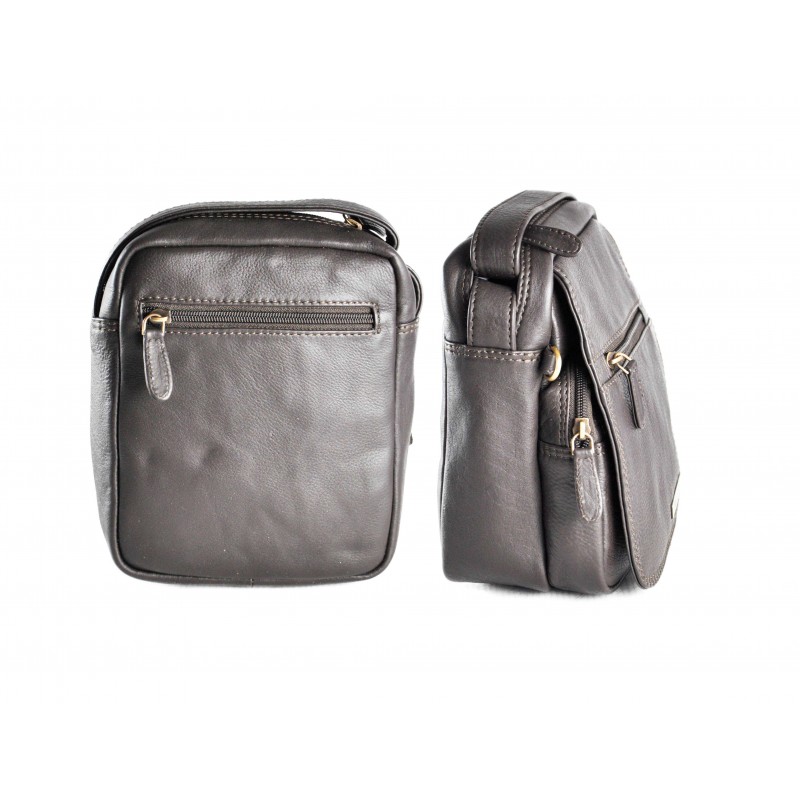 zerimar shoes Bolso bandolera de cuero multibolsillos 19x15x10 cm Precios de Black Friday