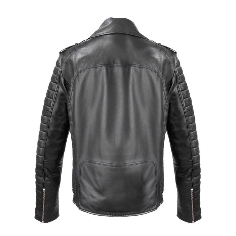 zerimar shoes Chaqueta heavy de cuero con cremallera CAPSULA Última moda