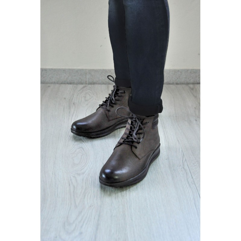 zerimar shoes Botines de piel con degradado y cordones Ofertas especiales