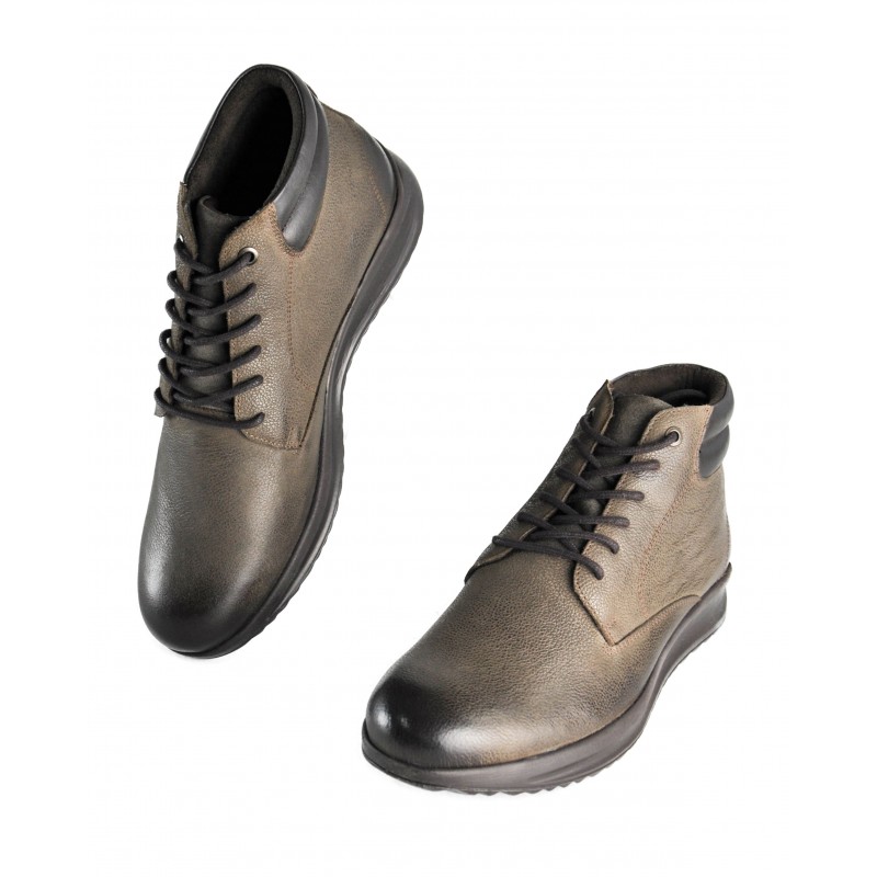 zerimar shoes Botines de piel con degradado y cordones Ofertas especiales