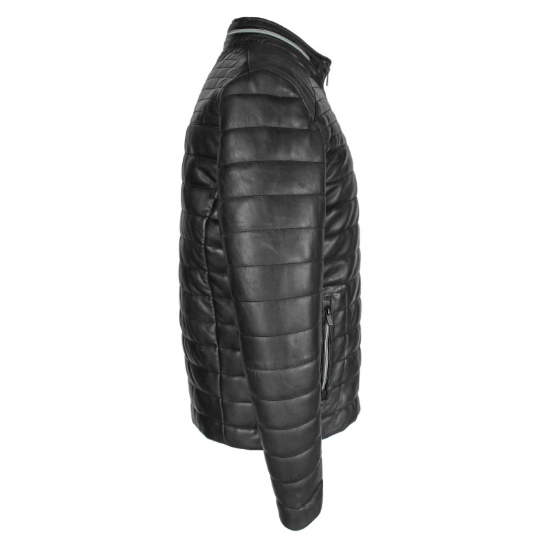 zerimar shoes Chaqueta de piel acolchada BLUEBERRY Venta caliente