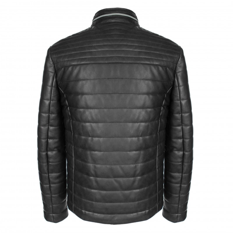 zerimar shoes Chaqueta de piel acolchada BLUEBERRY Venta caliente