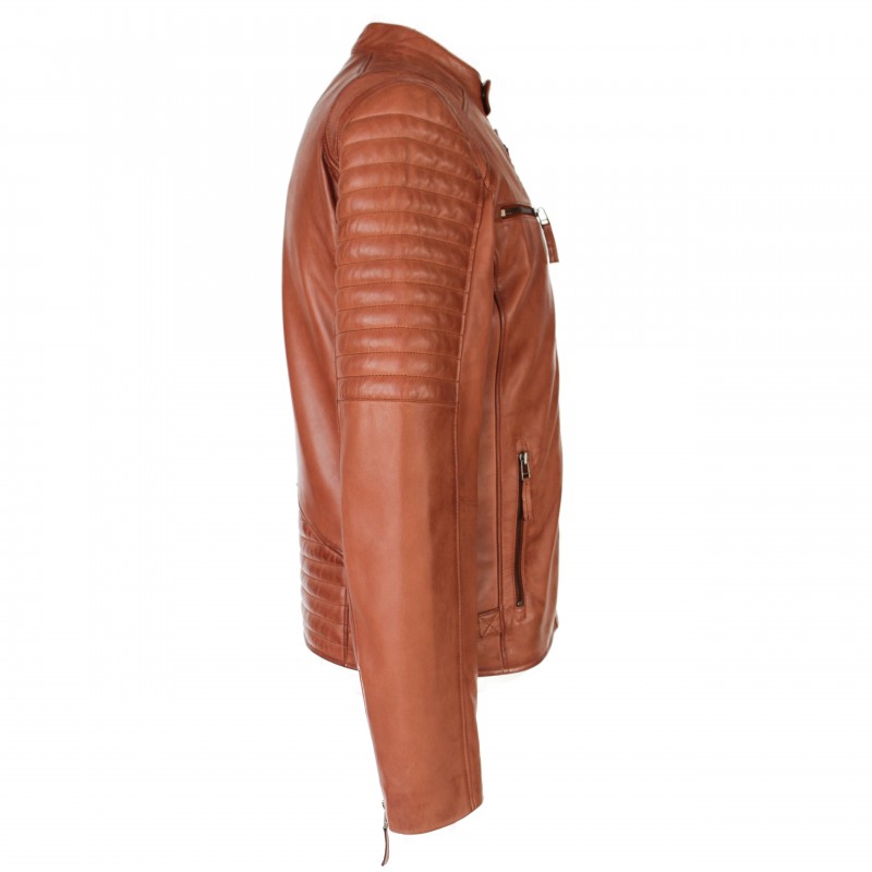 zerimar shoes Chaqueta de piel con acolchado PEAK En oferta