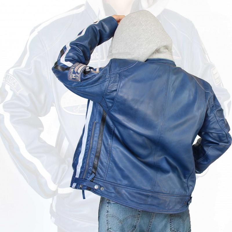 zerimar shoes Chaqueta de piel con parches WOBALL Gran oferta
