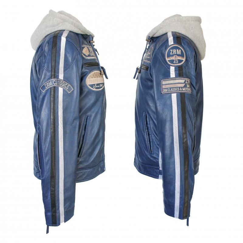 zerimar shoes Chaqueta de piel con parches WOBALL Gran oferta