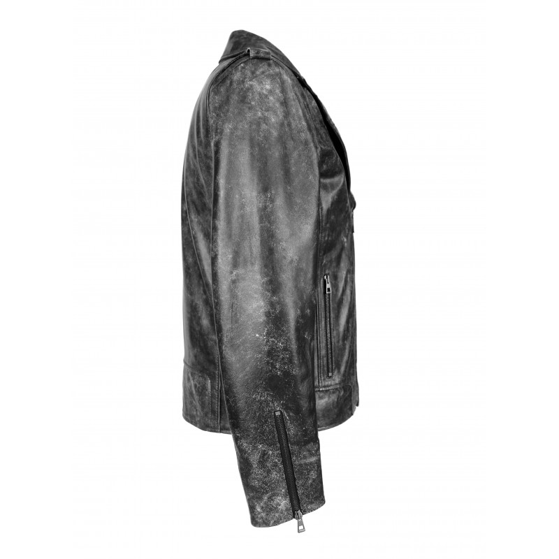 zerimar shoes Chaqueta de piel biker OLD SCHOOL Tienda