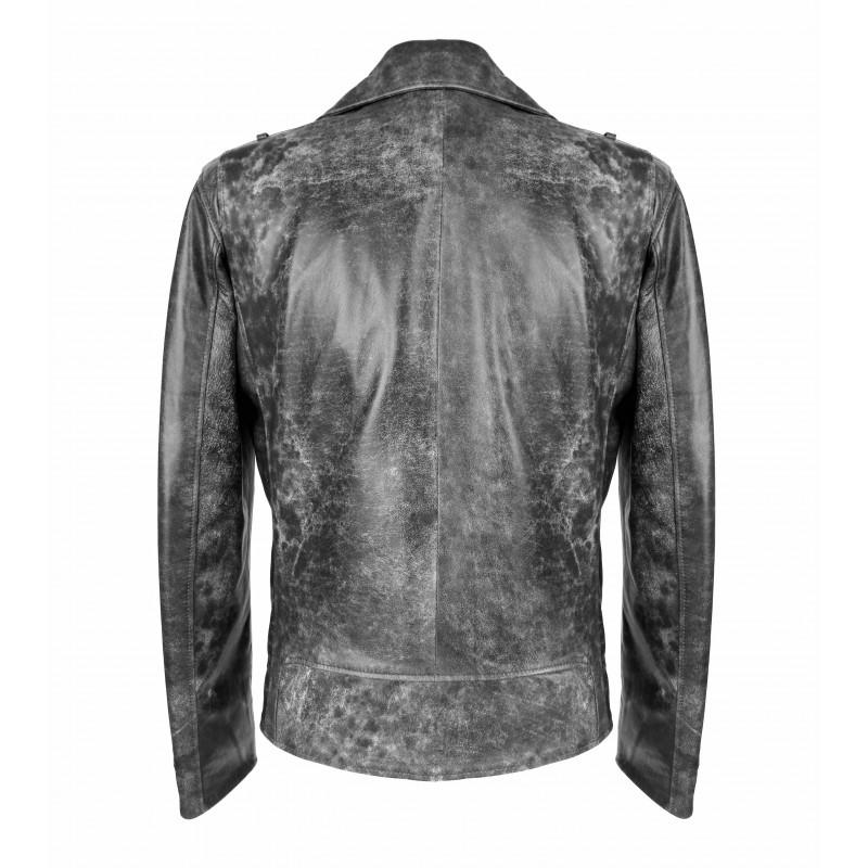 zerimar shoes Chaqueta de piel biker OLD SCHOOL Tienda
