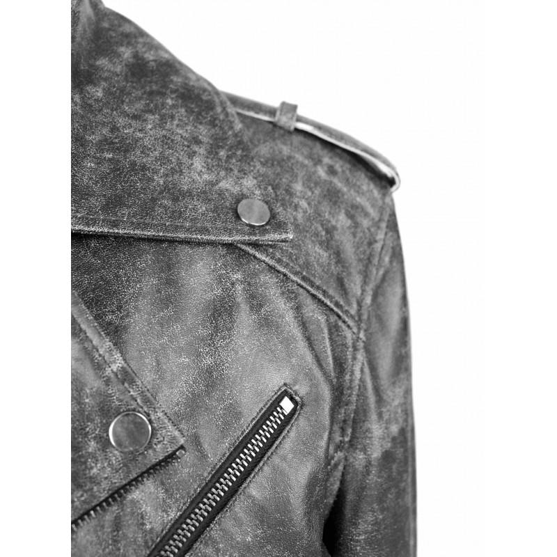 zerimar shoes Chaqueta de piel biker OLD SCHOOL Tienda